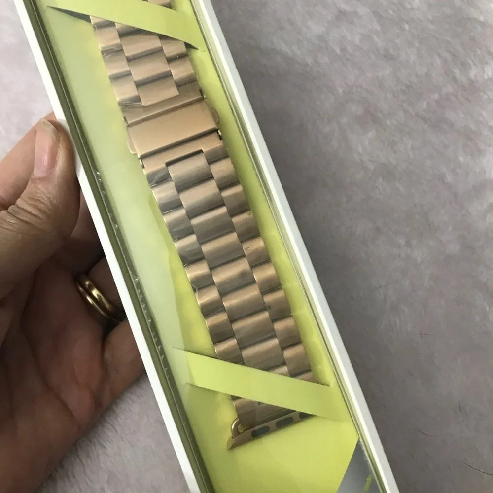 ✨✨5/$10✨✨ Born To Love Gold Rose Stainless Steel Watch Band Applewatch 42mm New